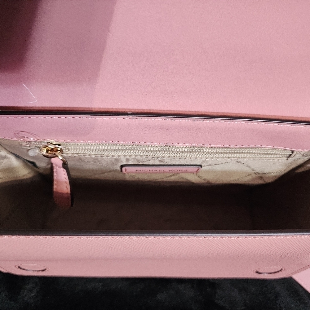 NWT (R$498) Michael Kors Mimi Medium Leather Messenger Bag - Picture 4 of 5